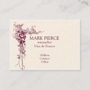 Wein-Visitenkarte Visitenkarte