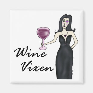 Wein Vixen (kein Sprichwort) Magnet