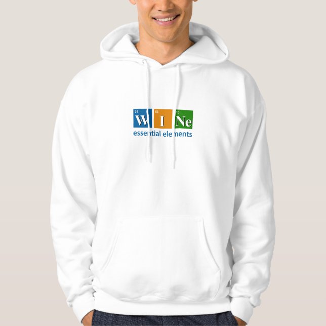 Wein-wesentlicher ElementeHoodie Hoodie (Vorderseite)