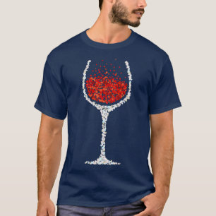 Wein Wineglass Roter Wein Getränk T-Shirt