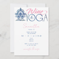 Wein & Yoga Namaste & Rose Minimaler Brunch Geburt