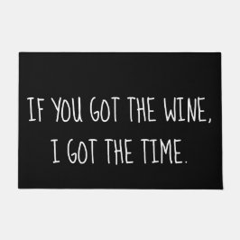 Wein-Zitat, Wein-Liebhaber-Spaß Fußmatte