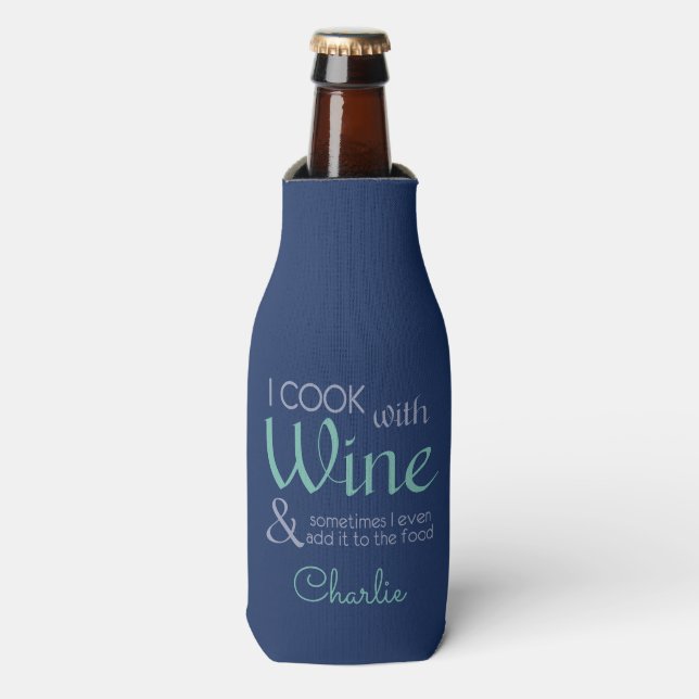 Weinangebot individuelle Name Flasche cooler Flaschenkühler (Flaschenvorderseite)