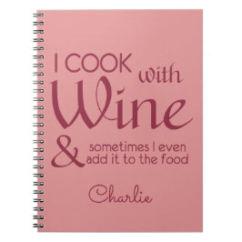Weinangebot individuelle Name Notebook Notizblock