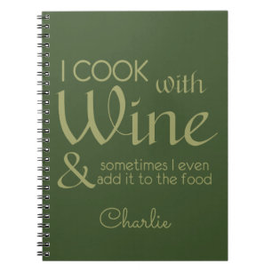 Weinangebot individuelle Name Notebook Notizblock