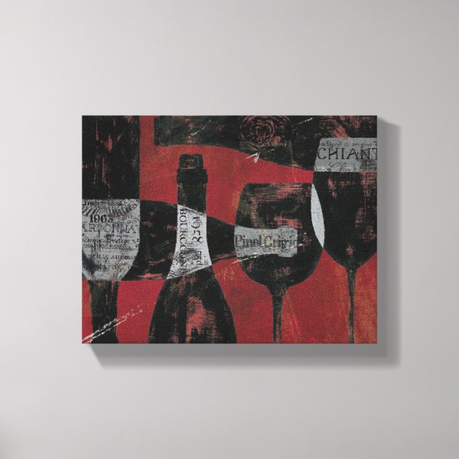 Weinauswahl Leinwanddruck (Vorderseite)