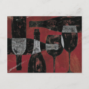 Weinauswahl Postkarte