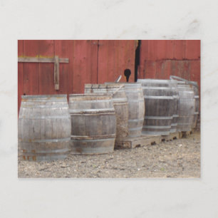Weinbarrels Postkarte