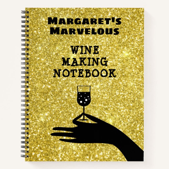 Weinbereitung Notizbuch (Vorderseite)
