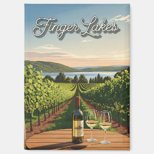 Weinberg in New York Finger Lakes Postcard Magnet