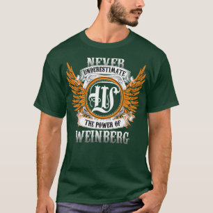 Weinberg Name Shirt nie unterschätzen Power