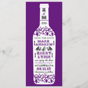 Weinberg-Save the Date Hochzeits-Karten Save The Date