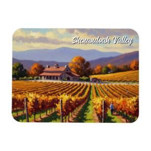 Weinberg Virginia Shenandoah Valle Postkarte Magnet