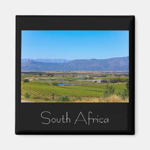 Weinberge Landschaft Südafrika SA Magnet