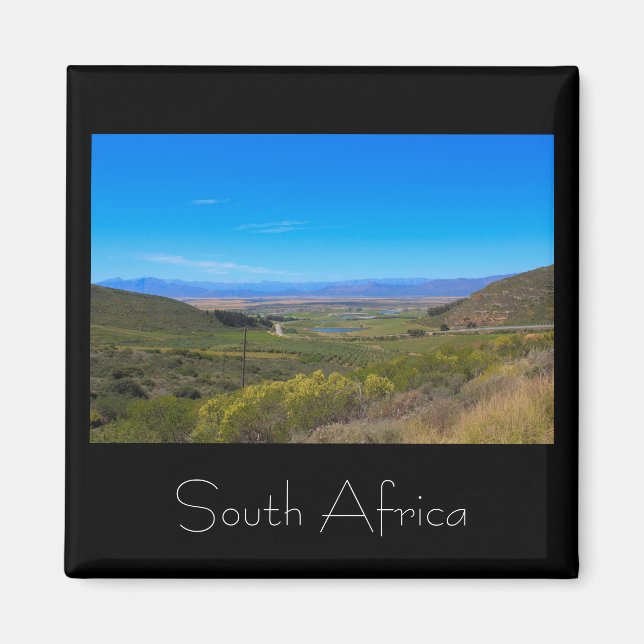 Weinberge Landschaft Südafrika SA Magnet (Vorne)