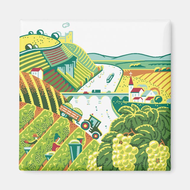 Weinberge Magnet (Vorne)