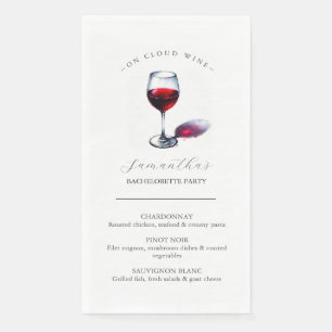 Weinbergs-Junggesellinnenabschied-Themen-Papier-Se Serviette