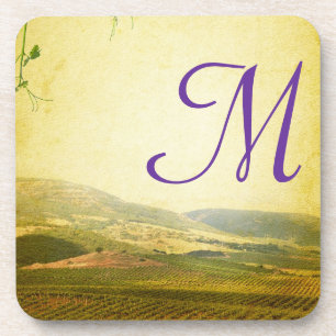 Weinbergs-Monogramm-Getränkeuntersetzer aus dem it Getränkeuntersetzer