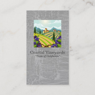 Weinbergszene Landschaft   Wein Visitenkarte