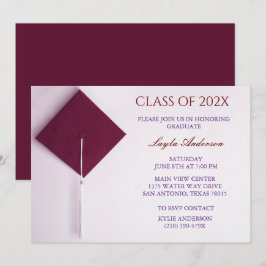 Weinberry Graduation Cap Einladung