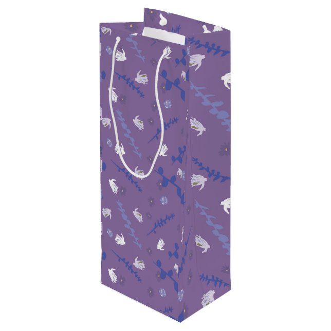 Weinbeutel Geschenktüte Für Weinflaschen (Rückseite Schrägansicht)