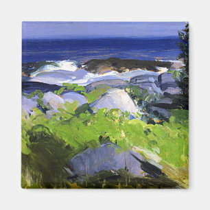 Weinbewachsene Küste, Monhegan Island, Maine, fein Magnet