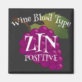 Weinbluttyp Zin Positiv oder ab b negativ Magnet
