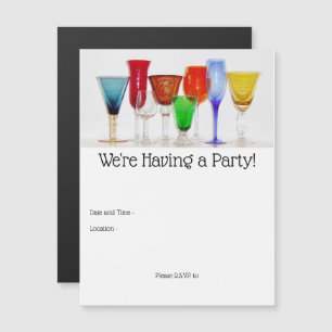 Weinbrille Magnetische Einladung