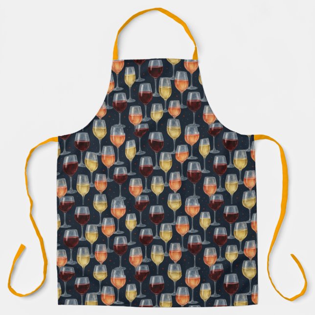 Weinbrille von Natasha Us Schürze (Vorderseite)