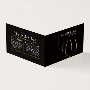 Weinbrille, Weinkellerei, Bar im Detail Visitenkarten
