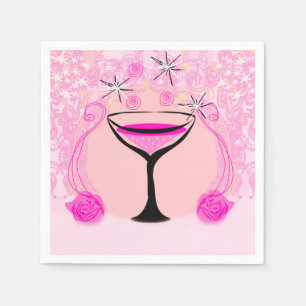 Weinbrillenmuster Napkin Serviette