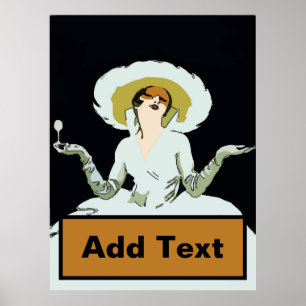Weine Frau und hier Text hinzufügen Poster