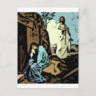 Weine nicht, das Grab ist leer Postkarte