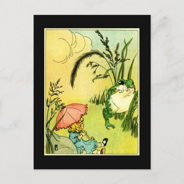 Weine nicht Frosch Postkarte (Vorderseite)