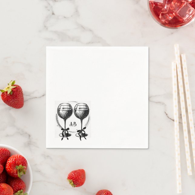 Weine Serviette (Beispiel)