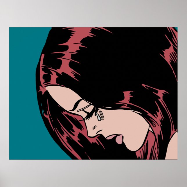 Weine (Vintage Comic) Poster (Vorne)