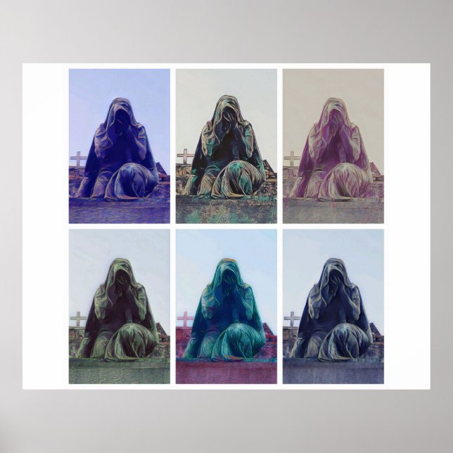 Weine - weißes Poster (Vorne)