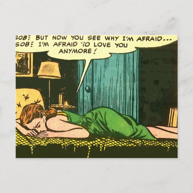 Weinen in meinem Schlafzimmer Postkarte (Vorderseite)