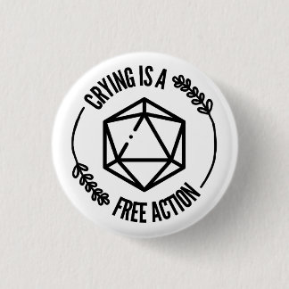 Weinen ist ein Button für freie Aktion