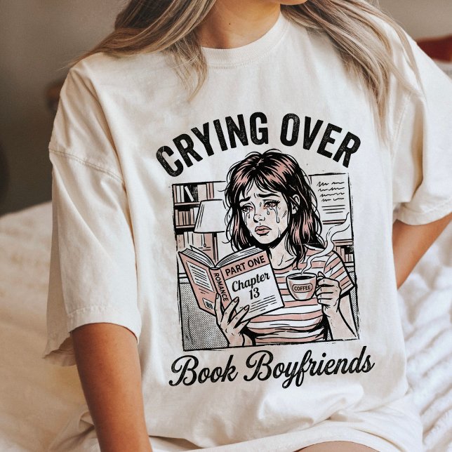 Weinen über Buchfreunde Pop-Art-Leser Tri-Blend Shirt (Von Creator hochgeladen)
