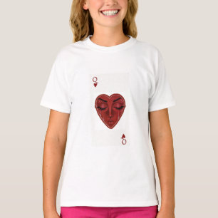 weinende Herzkönigin Surrealistisches Spielkartend T-Shirt