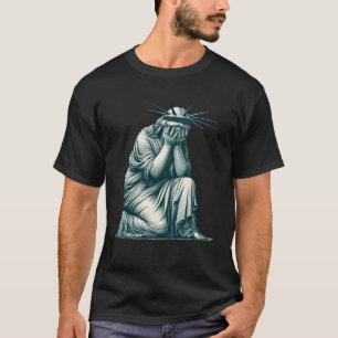 weinende Skulptur Statue der Freiheit Weinende Par T-Shirt