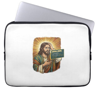 weinender Jesus Syntaxfehler Codierung Programmier Laptopschutzhülle
