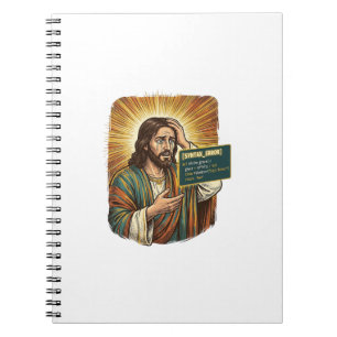 weinender Jesus Syntaxfehler Codierung Programmier Notizblock