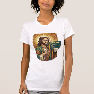weinender Jesus Syntaxfehler Codierung Programmier T-Shirt