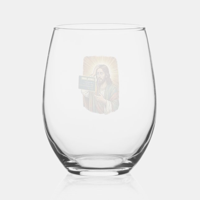 weinender Jesus Syntaxfehler Codierung Programmier Weinglas Ohne Stiel (Vorderseite)