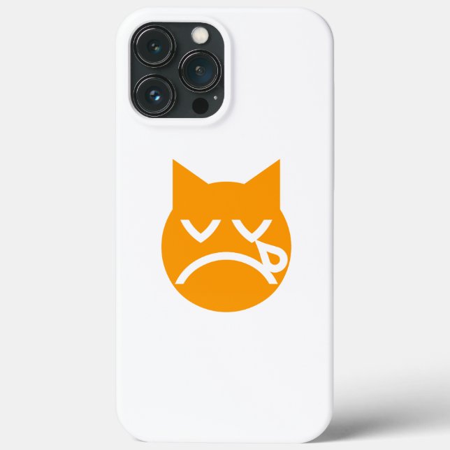 Weinendes Emoji-Katze Case-Mate iPhone Hülle (Rückseite)