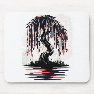 Weinendes Feuer Mousepad