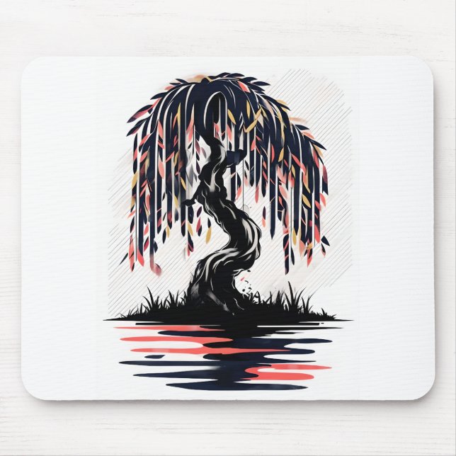 Weinendes Feuer Mousepad (Vorne)