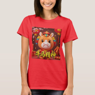 Weinendes Pferd: Lunar New Year T-Shirt